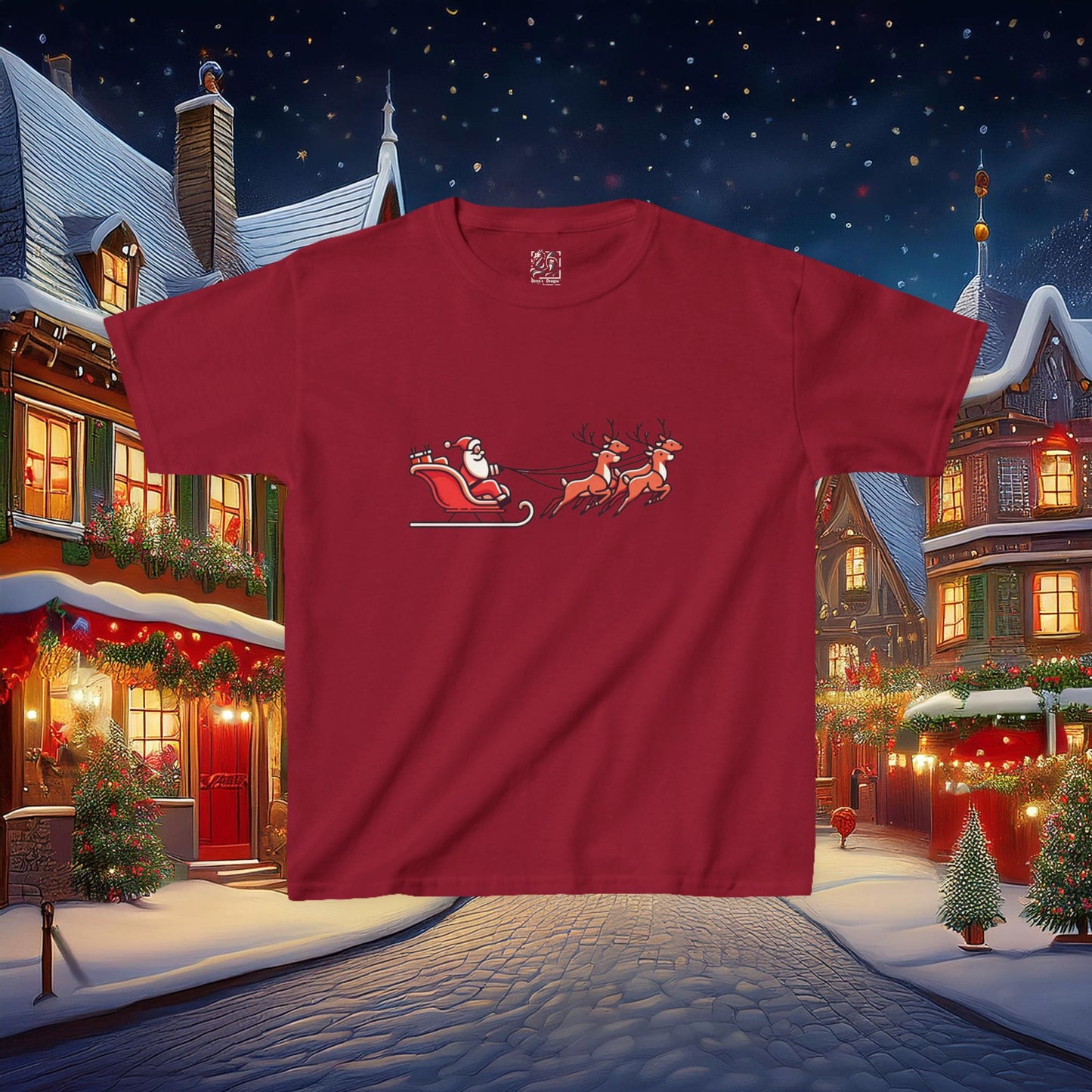 Santa's Sleigh Kids Tee