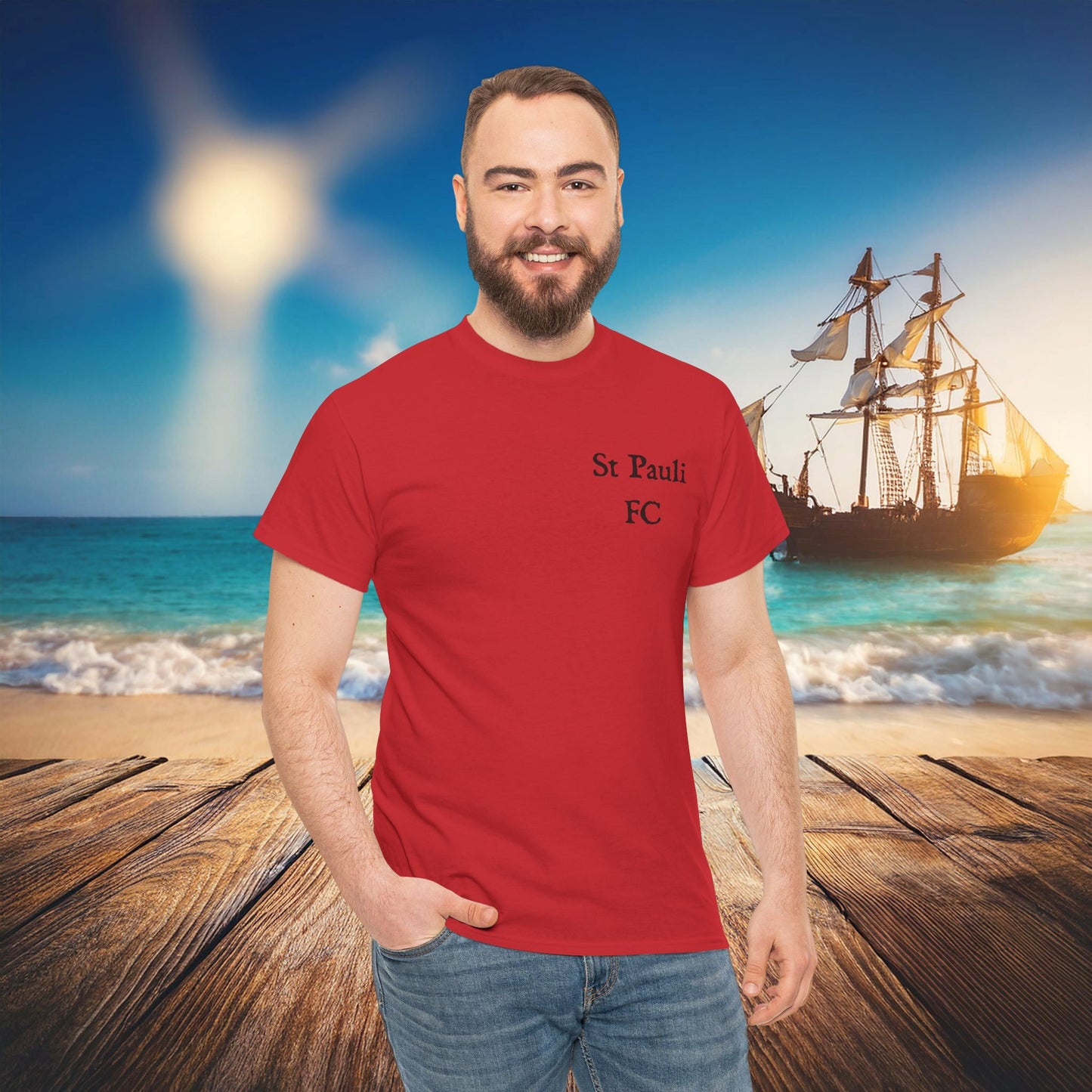 St Pauli Pirate Soccer Tee