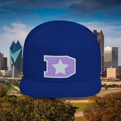Dallas D Flat Bill Snapback with Star