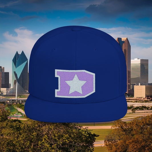 Dallas D Flat Bill Snapback with Star