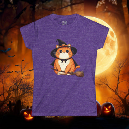 Trick or Treat Cat Women's Softstyle Tee