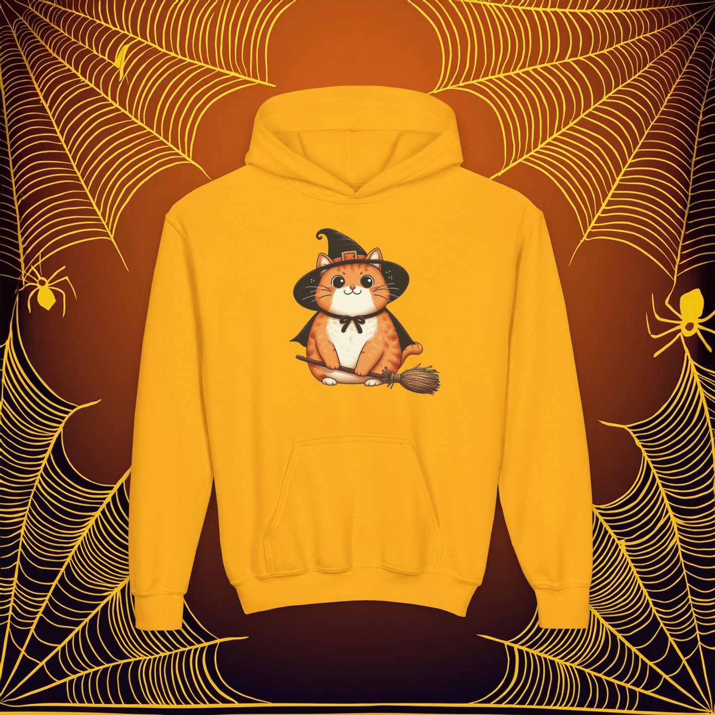 Trick or Treat Cat Youth Hoodie