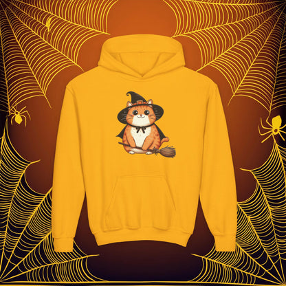 Trick or Treat Cat Youth Hoodie