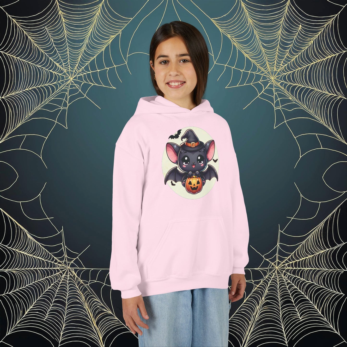 Trick or Treat Bat Youth Hoodie