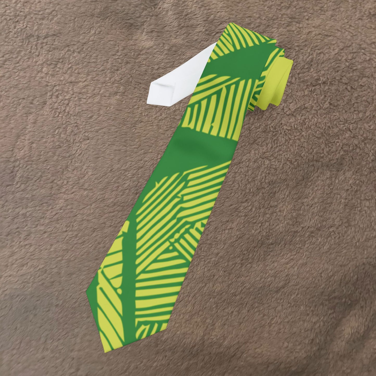 Electric Green and Gold Newcastle Necktie