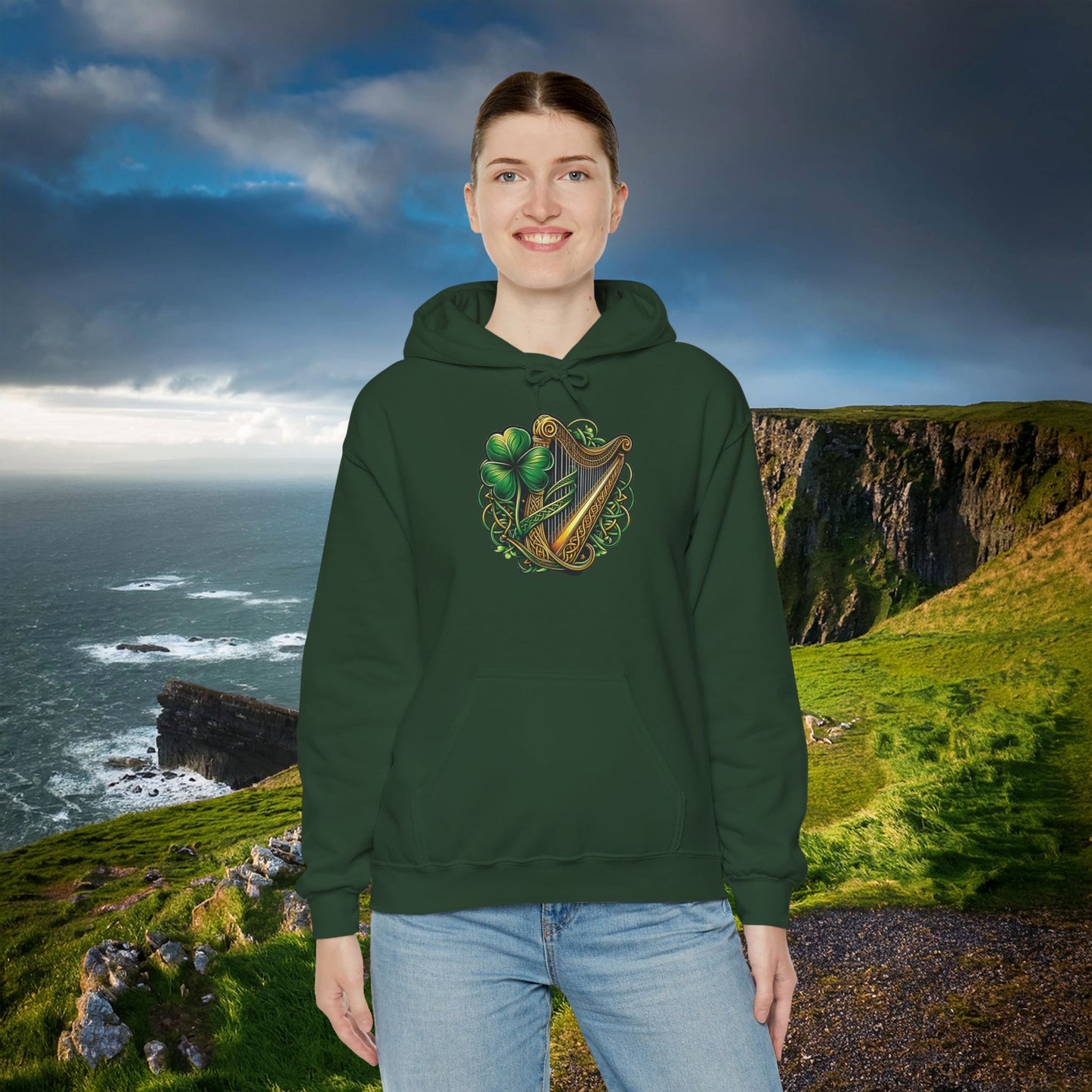Irish Harp Hoodie