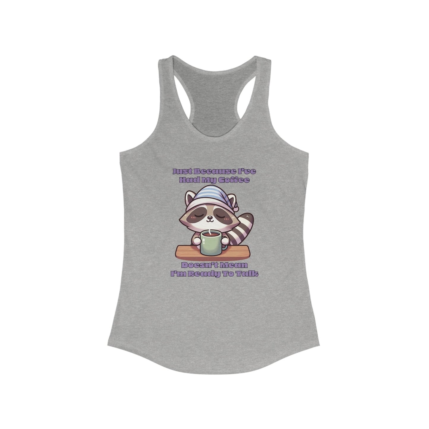 Raccoon Coffee Women's Racerback Tank