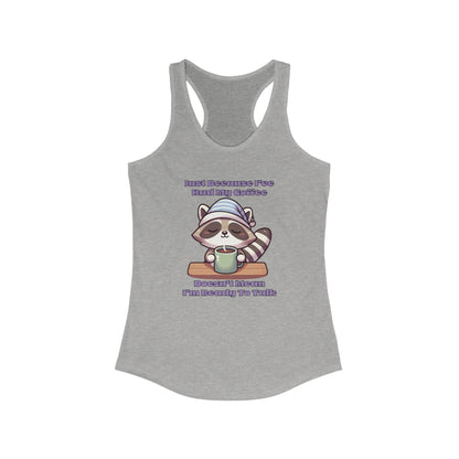 Raccoon Coffee Women's Racerback Tank