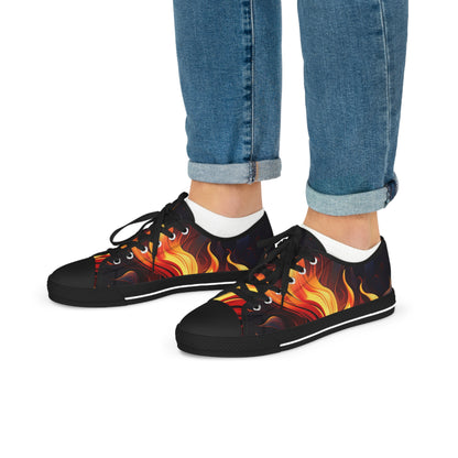 Flames Men's Low Top Sneakers