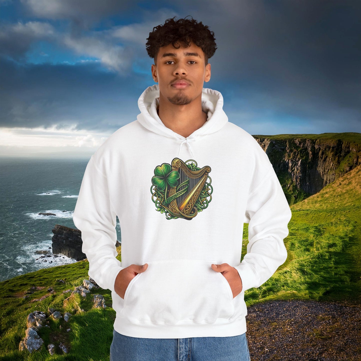 Irish Harp Hoodie