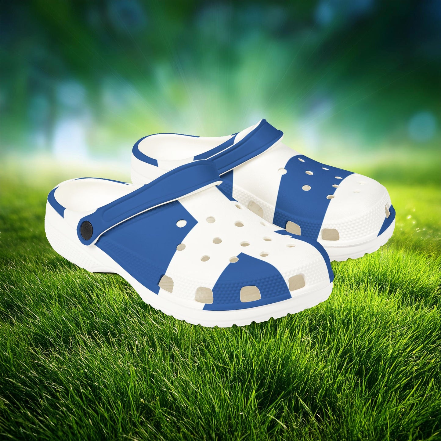 The Greek Flag Foam Clogs