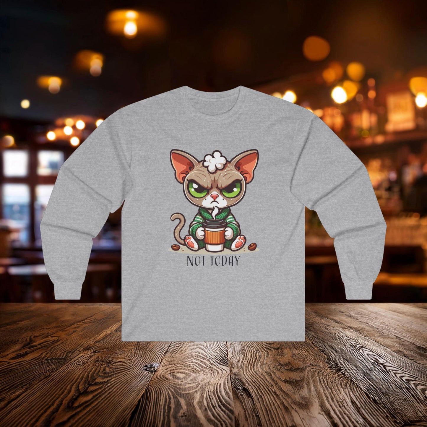 Cranky Cat Long Sleeve Tee