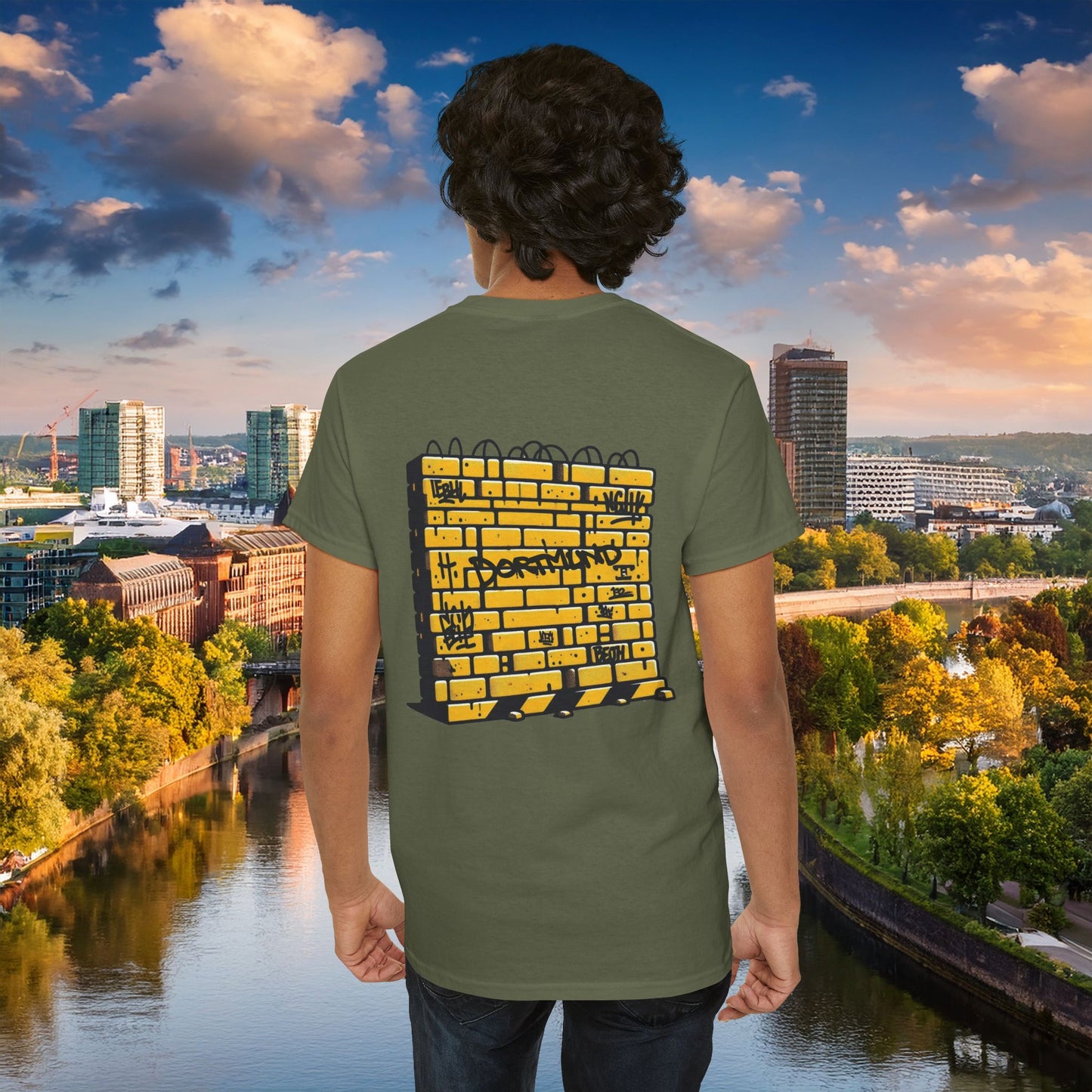 Dortmund Honeycomb Graffiti Tee