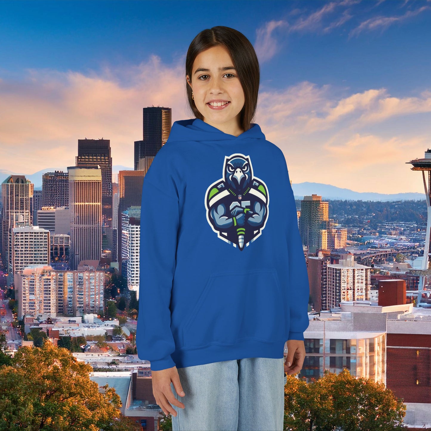 Seattle Football Player Youth Hoodie