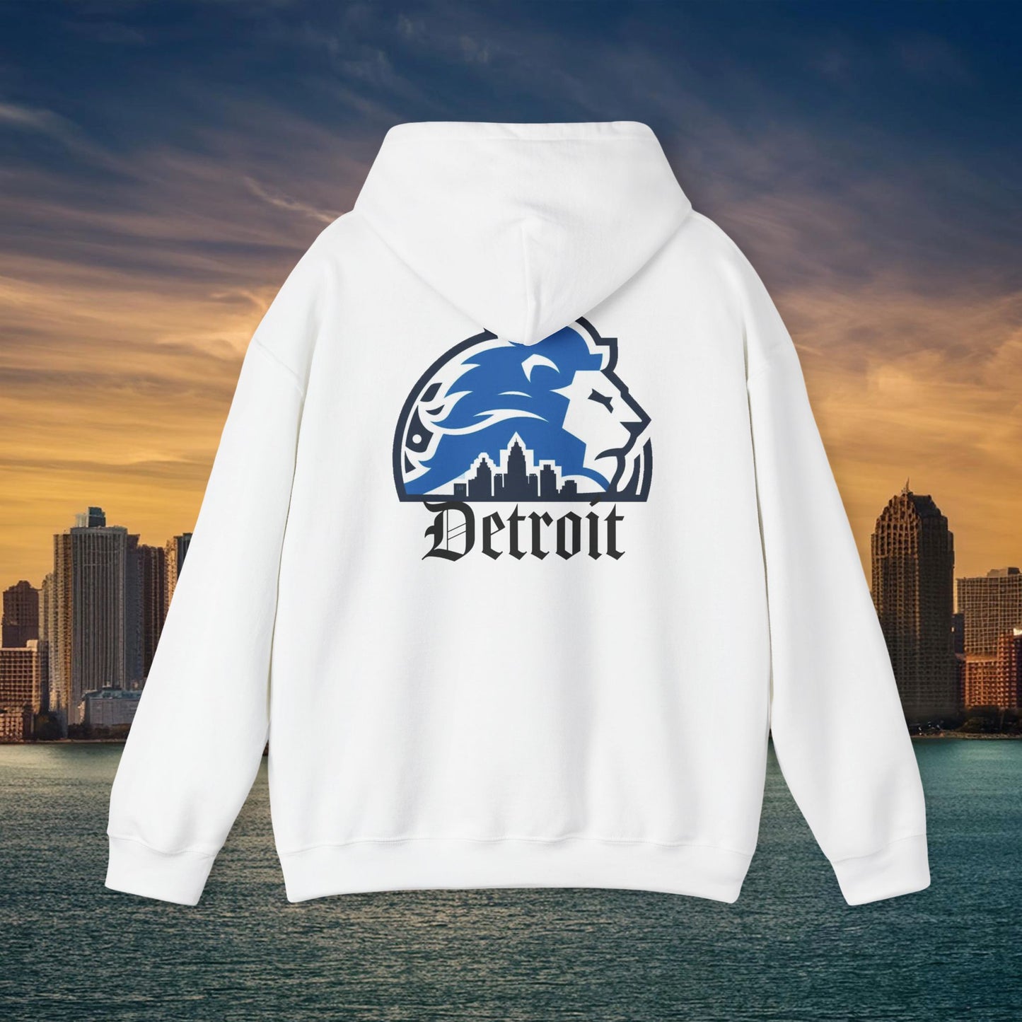 Detroit Football Skyline Hoodie