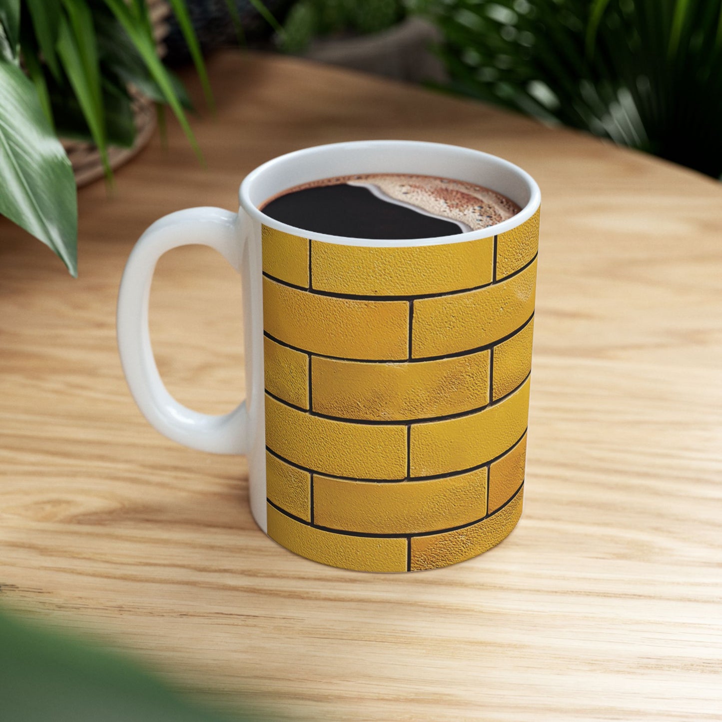 Yellow Brick Wall Ceramic Mug (11oz/15oz)