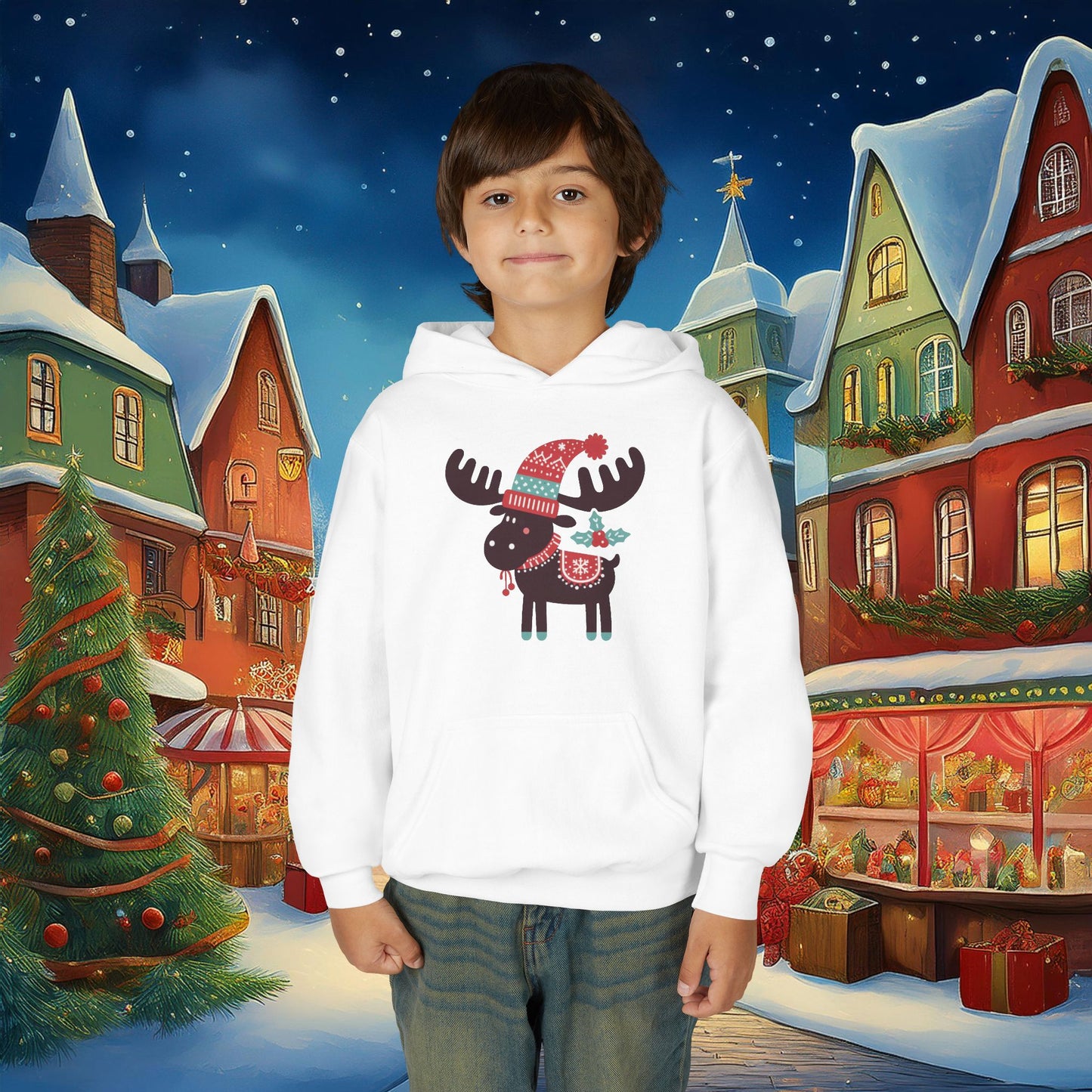 Christmoose Youth Hoodie