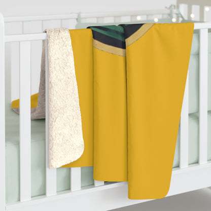 Green Bay Football Sherpa Fleece Blanket