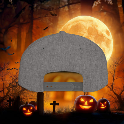 Vampire Teeth Flat Bill Snapback