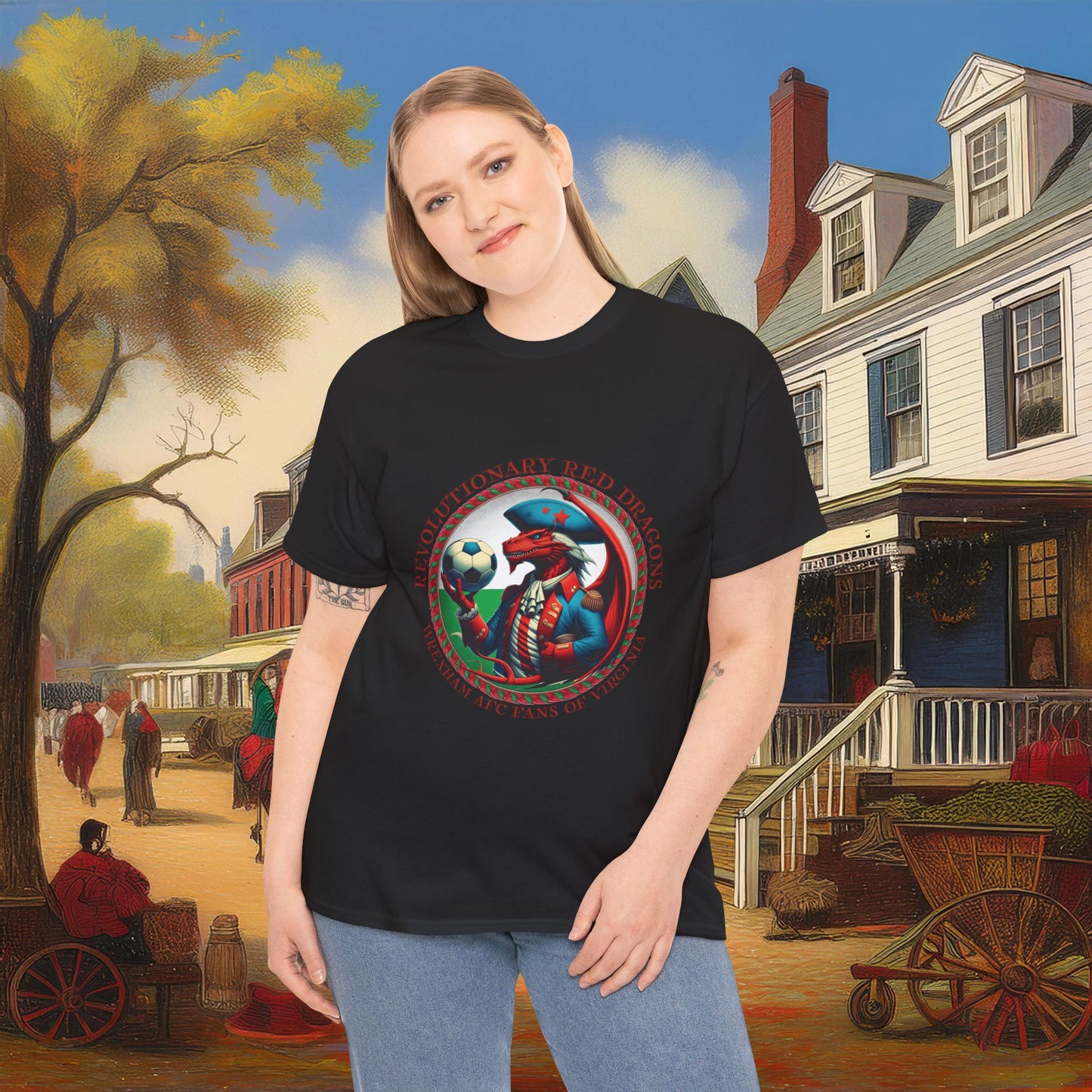 Revolutionary Red Dragons Crest Tee - Alternate