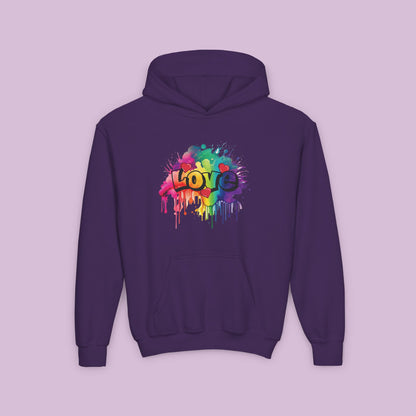 Love Color Bomb Youth Hoodie