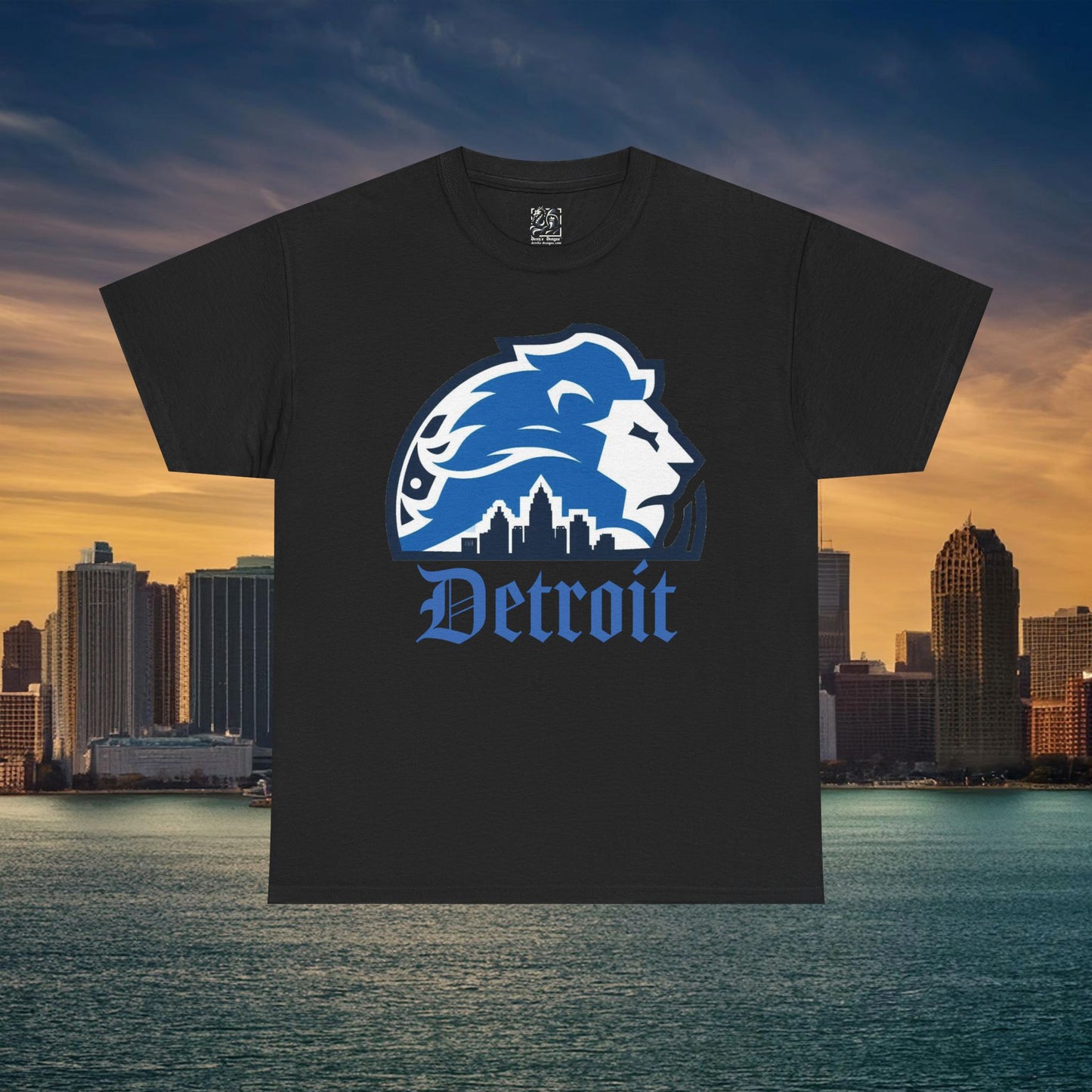 Detroit Football Skyline Tee
