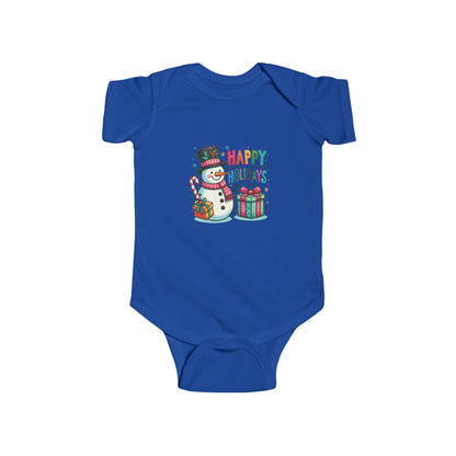 Happy Holidays Snowman Infant Bodysuit