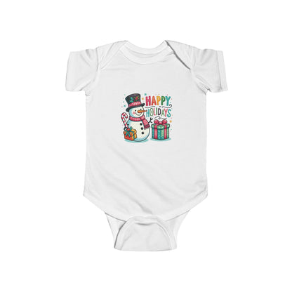 Happy Holidays Snowman Infant Bodysuit