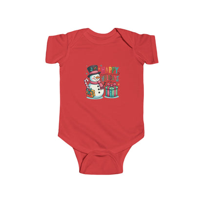 Happy Holidays Snowman Infant Bodysuit