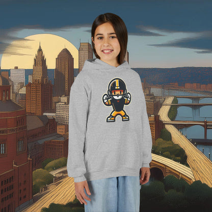 Mini Pittsburgh Football Player Youth Hoodie