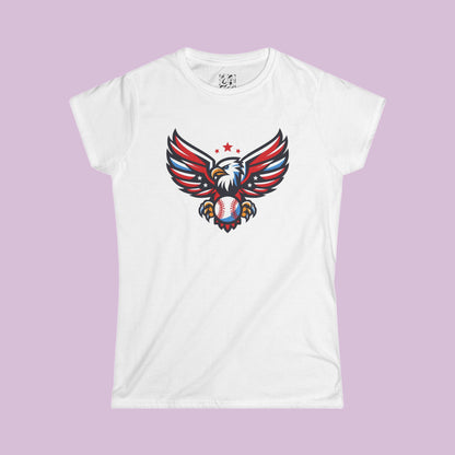 Washington Baseball Eagle Women's Softstyle Tee