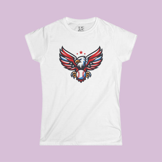 Washington Baseball Eagle Women's Softstyle Tee