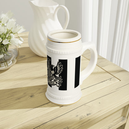 Newcastle United B&W Crest Stein Mug