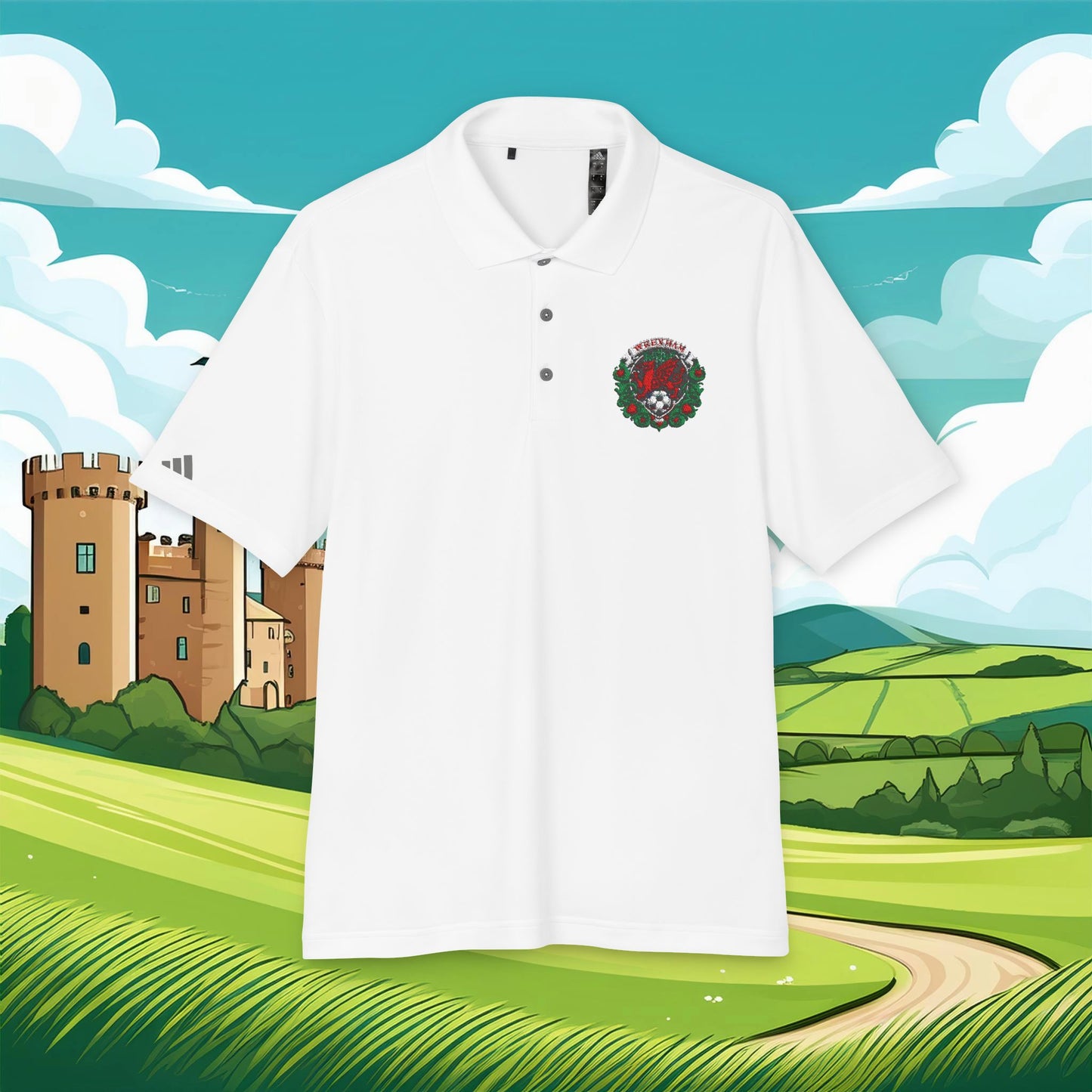 Wrexham Crest adidas Performance Polo