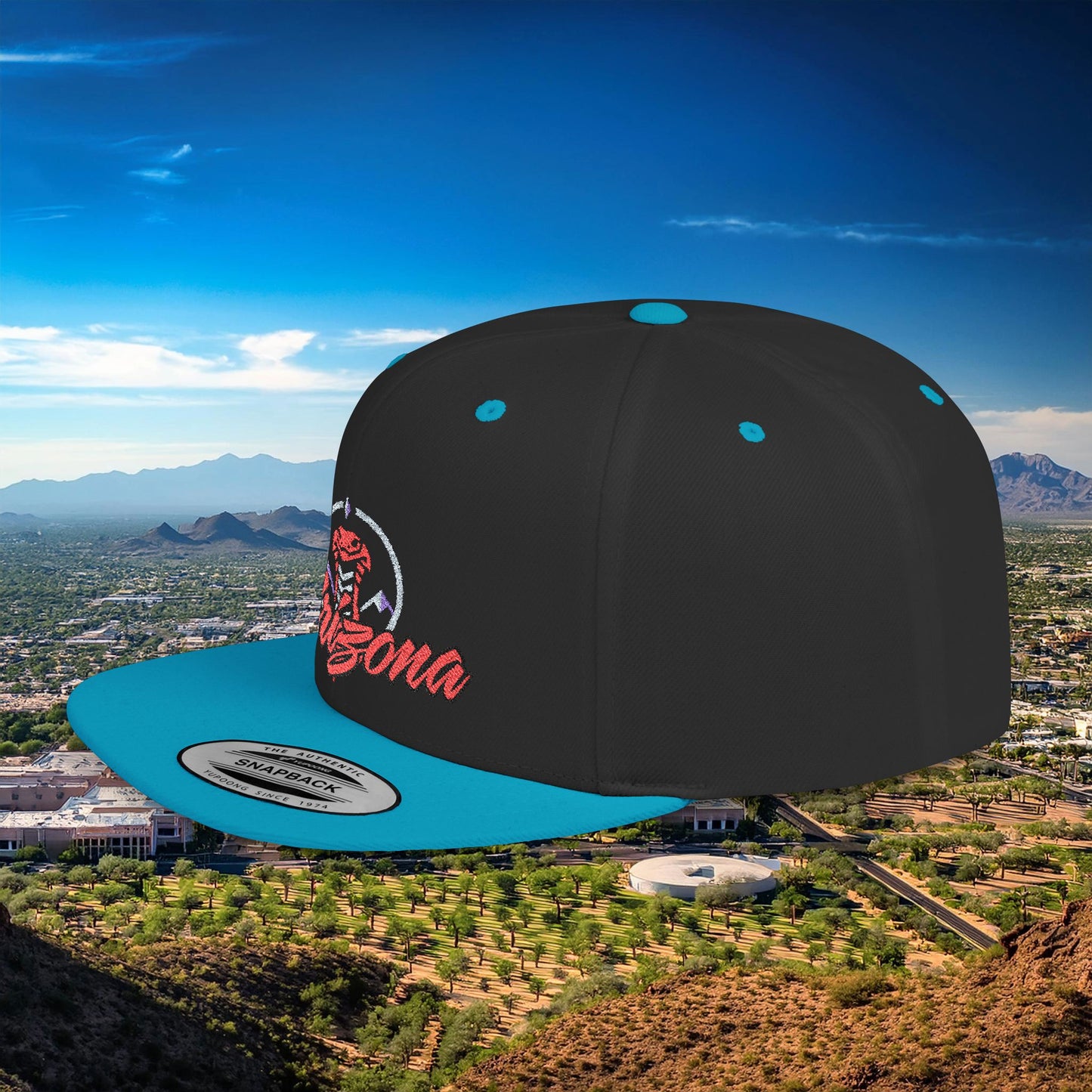 Arizona Baseball Logo Flat Bill Snapback