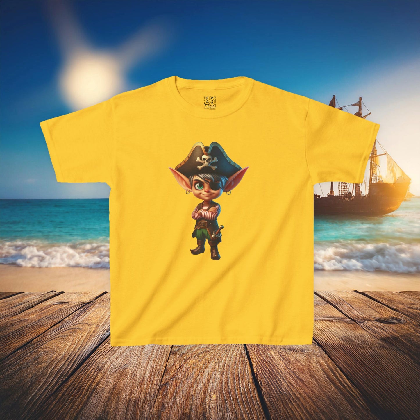 Elf Pirate Kids Tee