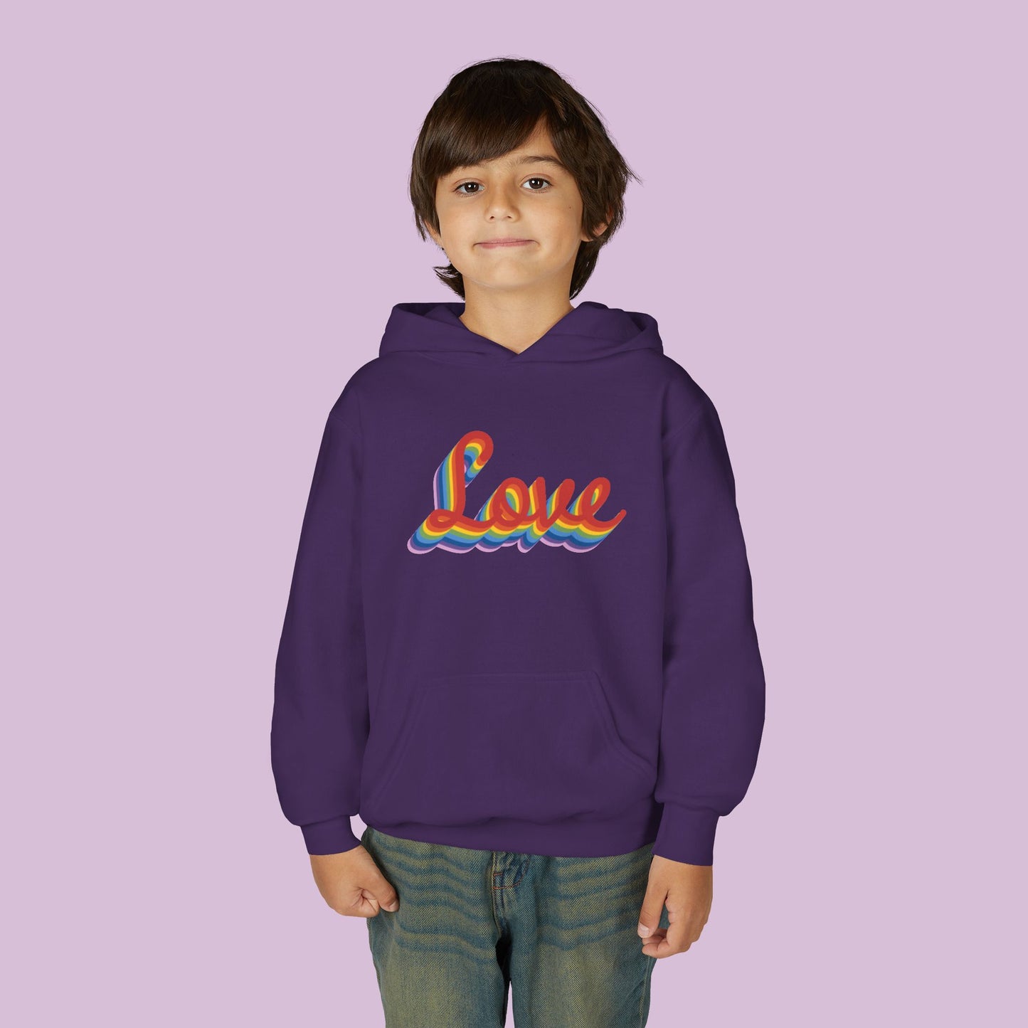 Rainbow Love Youth Hoodie
