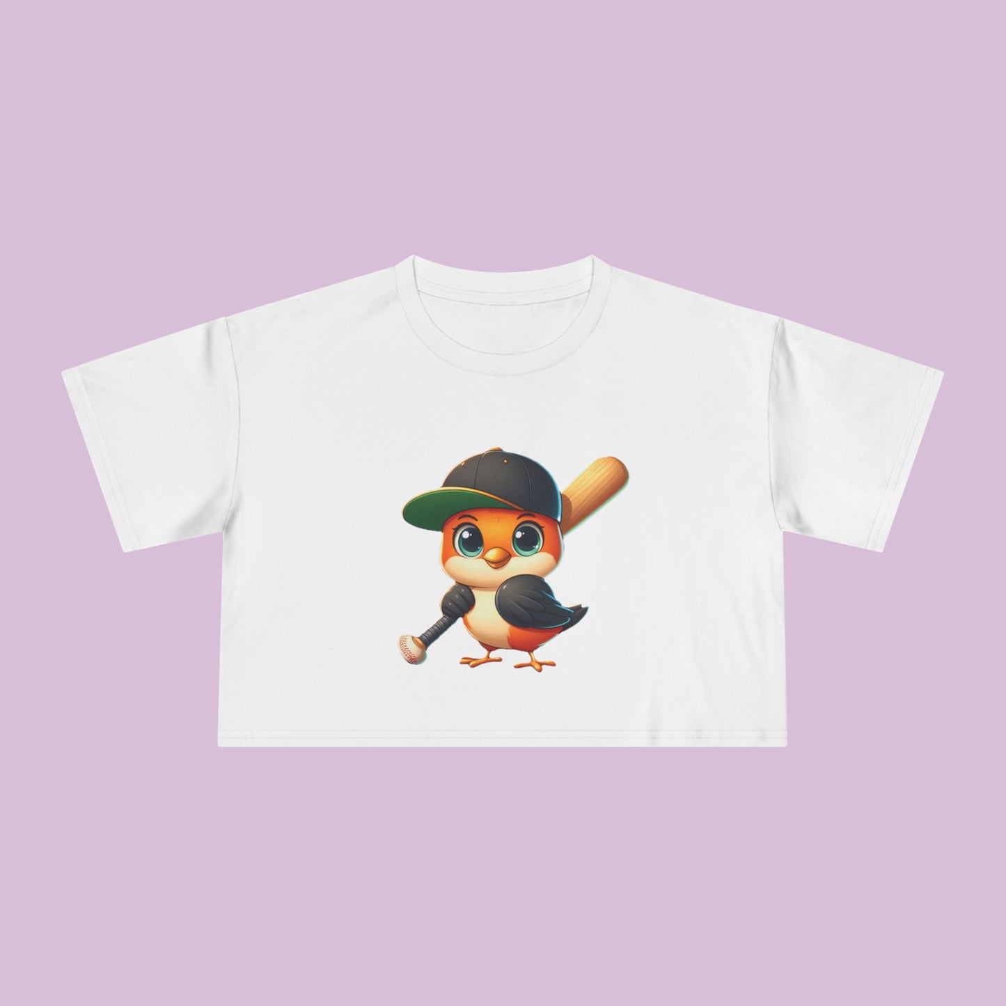 Baltimore Baseball Little Oriole Women's Crop Tee