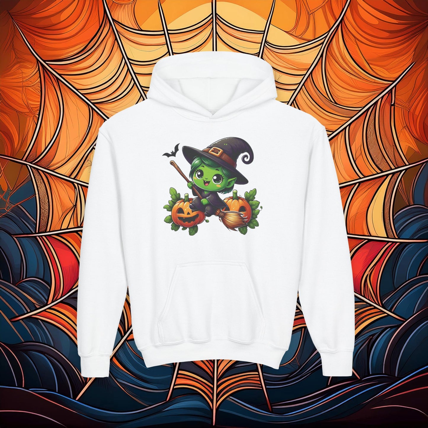 Cute Witch Youth Hoodie