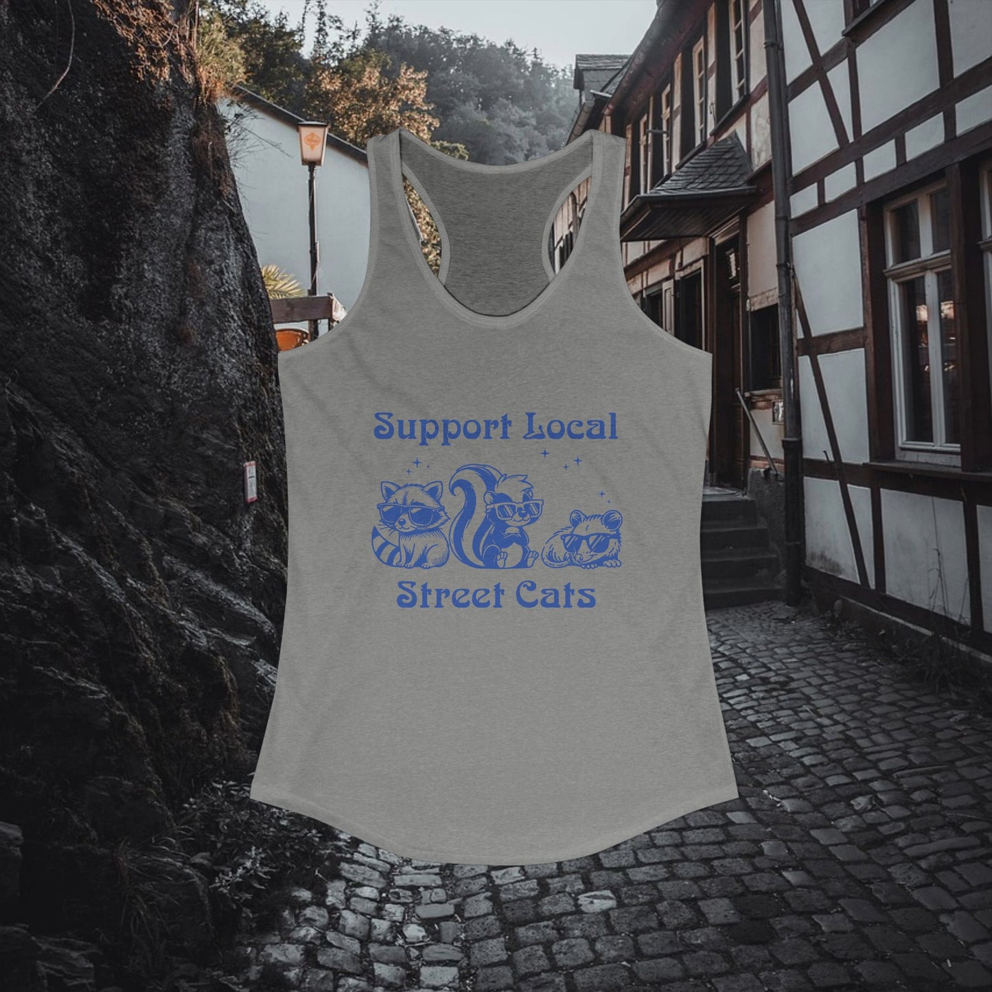 Support Local Street Cats Racerback Tank