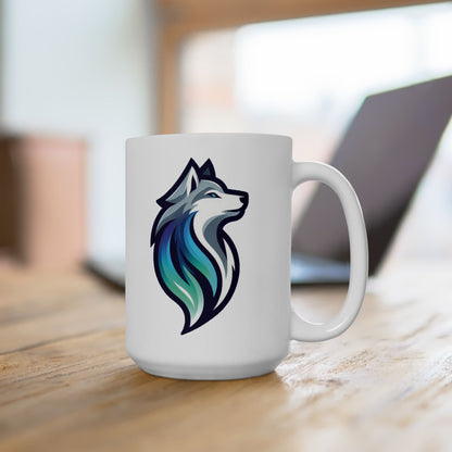 Timber Wolf Ceramic Mug (11oz/15oz)