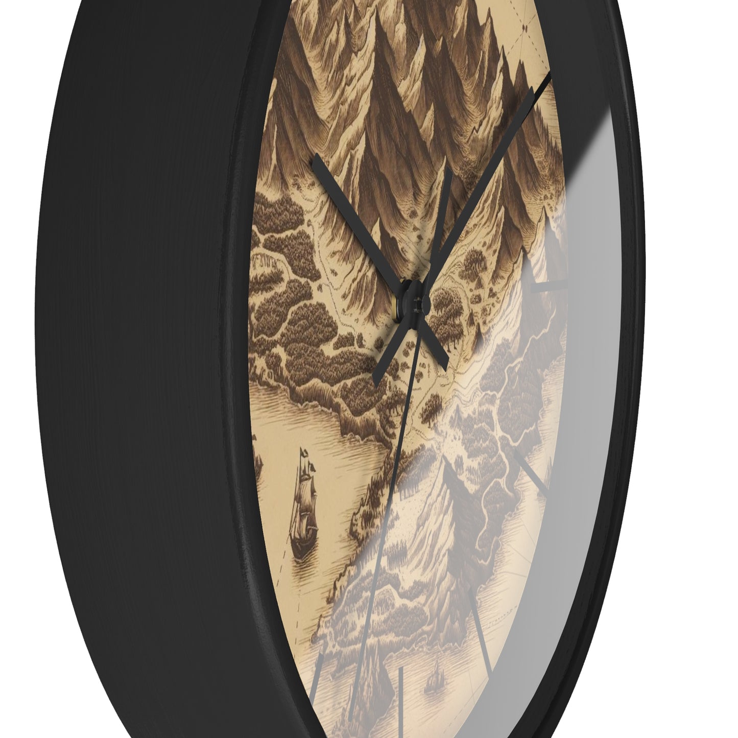 Island Map Wall Clock
