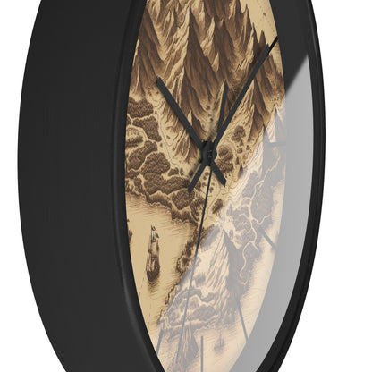 Island Map Wall Clock