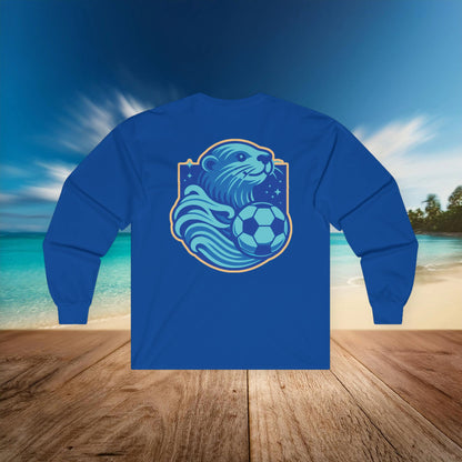 Sea Otter Soccer Logo Long Sleeve Tee
