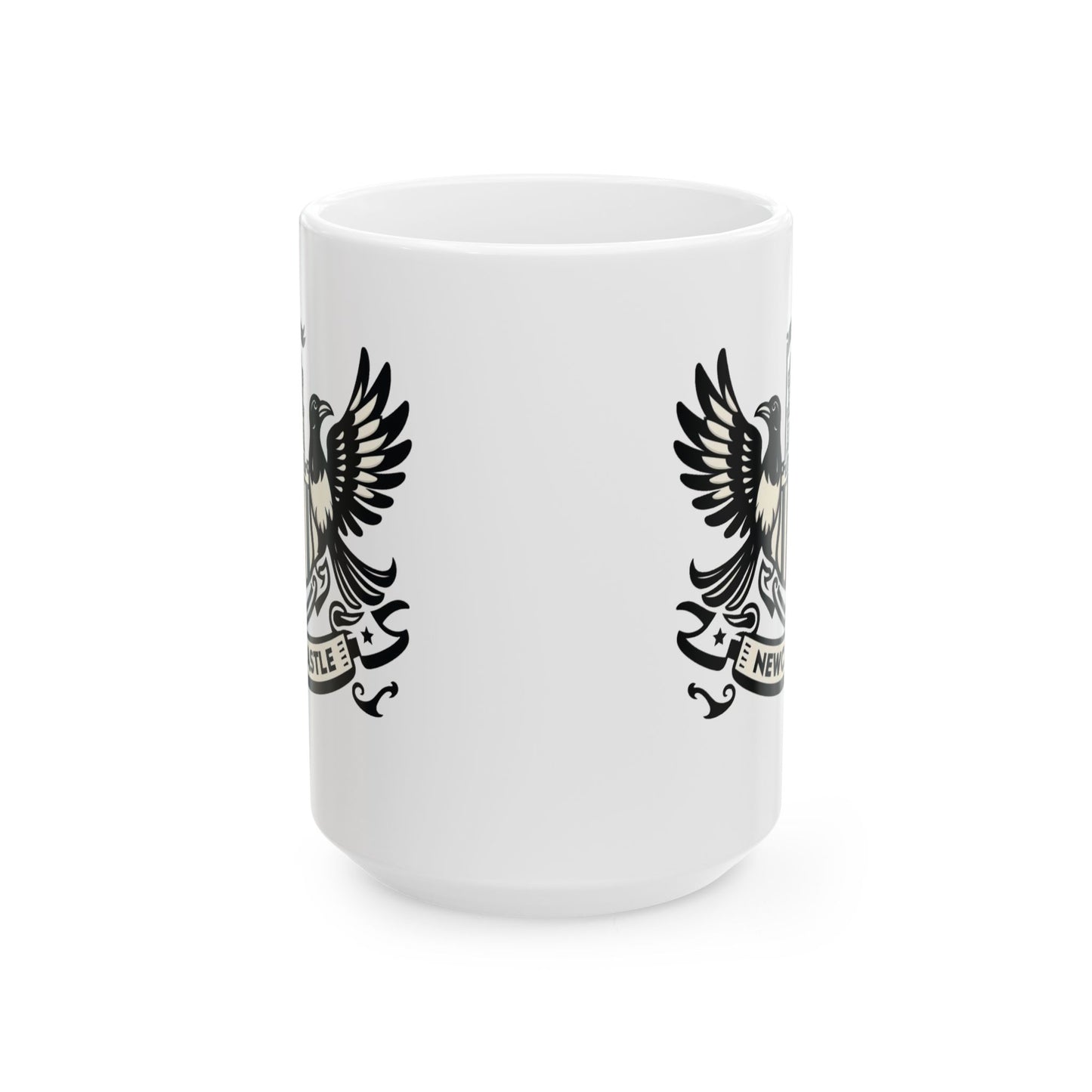 Newcastle United B&W Crest Ceramic Mugs (11oz\15oz)