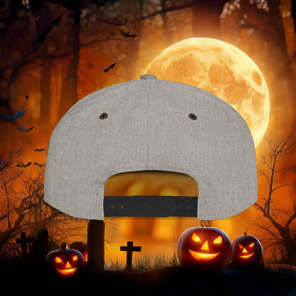 Vampire Teeth Flat Bill Snapback