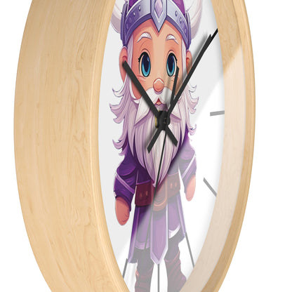 Purple Viking Wall Clock