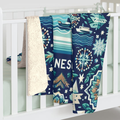 Minnesota Sherpa Fleece Blanket