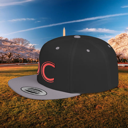 DC Flat Bill Snapback - Red