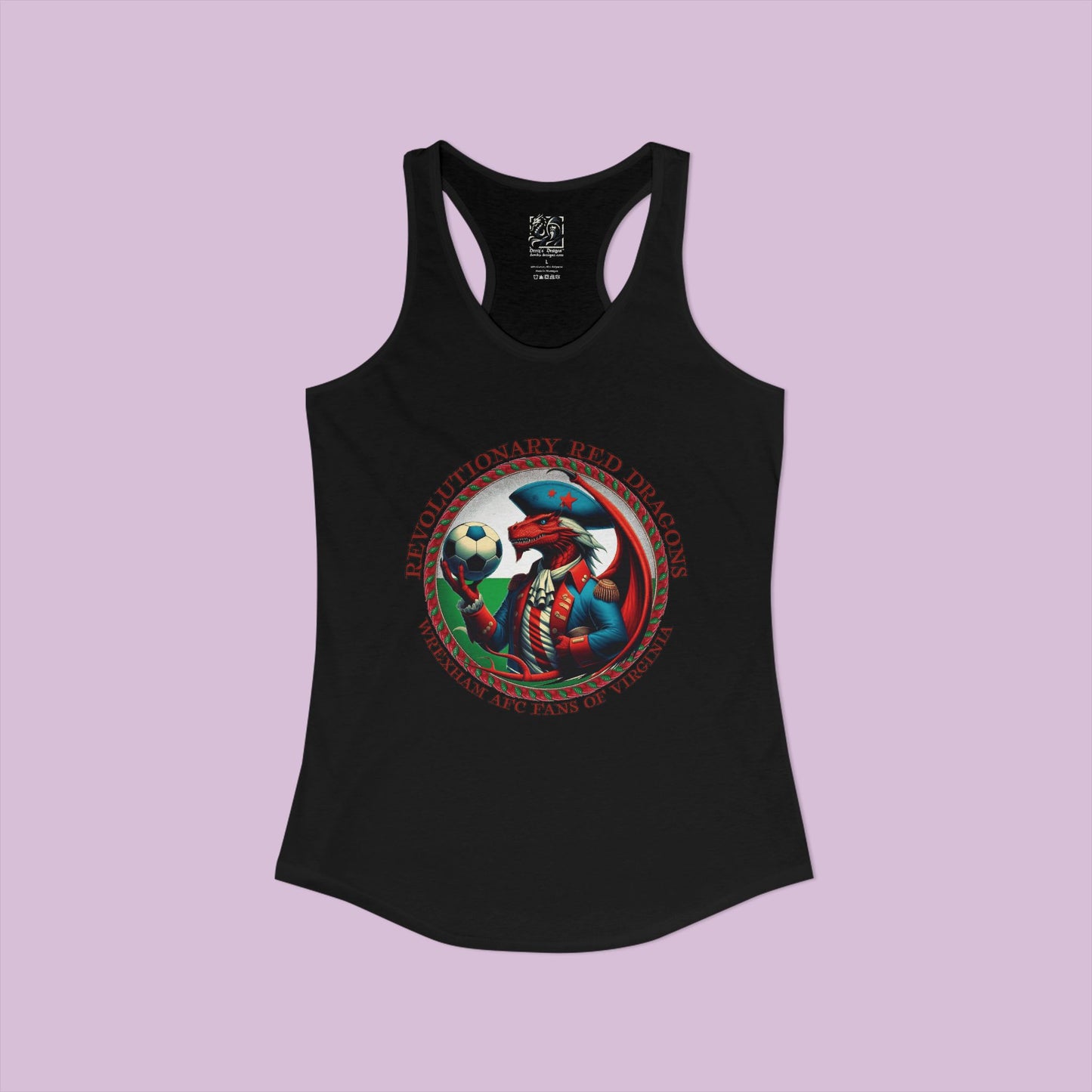 Revolutionary Red Dragons Crest Women's Racerback Tank - Alternative